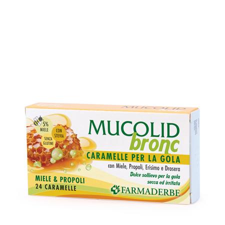 MUCOLID Bronc 24 CARAMELLE Gola Miele & Propoli