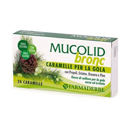 MUCOLID Bronc 24 Caramelle Gola Propoli & Pino