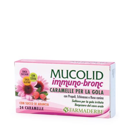 MUCOLID Immuno-Bronc 24 Caramelle Gola Arancia