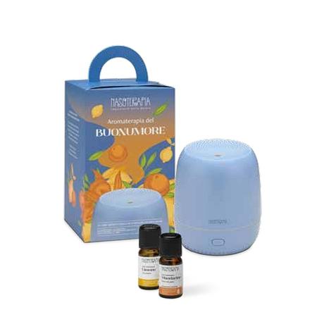 Aromaterapia del Buonumore Kit Diffusore a Ultrasuoni + O.E. Mandarino e Limone