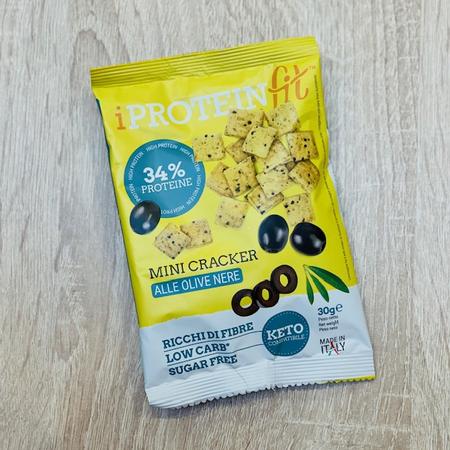 iProteinFit Mini Cracker OLIVE NERE 30 g